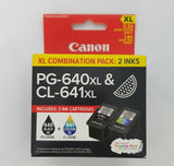 Canon PG640XL CL641XL Genuine Standard Ink Cartridges PIXMA MG2160 MG3160 MG3650