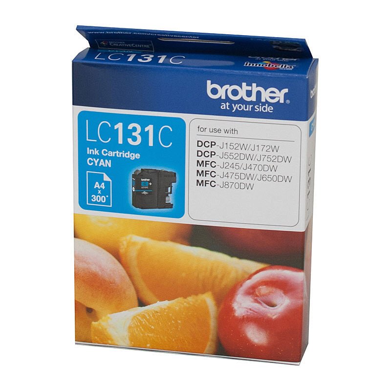 Genuine Brother LC131 Ink Cartridges Black Magenta Yellow Cyan - Shopefy