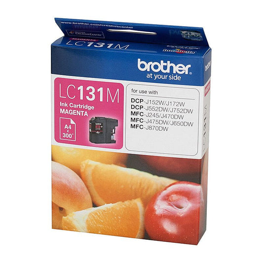 Genuine Brother LC131 Ink Cartridges Black Magenta Yellow Cyan - Shopefy