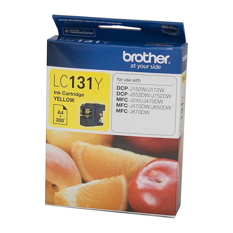 Genuine Brother LC131 Ink Cartridges Black Magenta Yellow Cyan - Shopefy