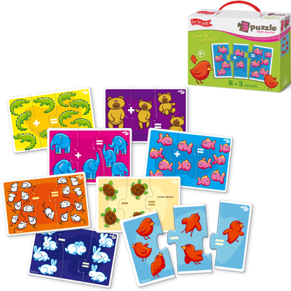 Triple Puzzles Sum and Subtract for Toddlers Age 3+ Years 8x3 Details - Shopefy
