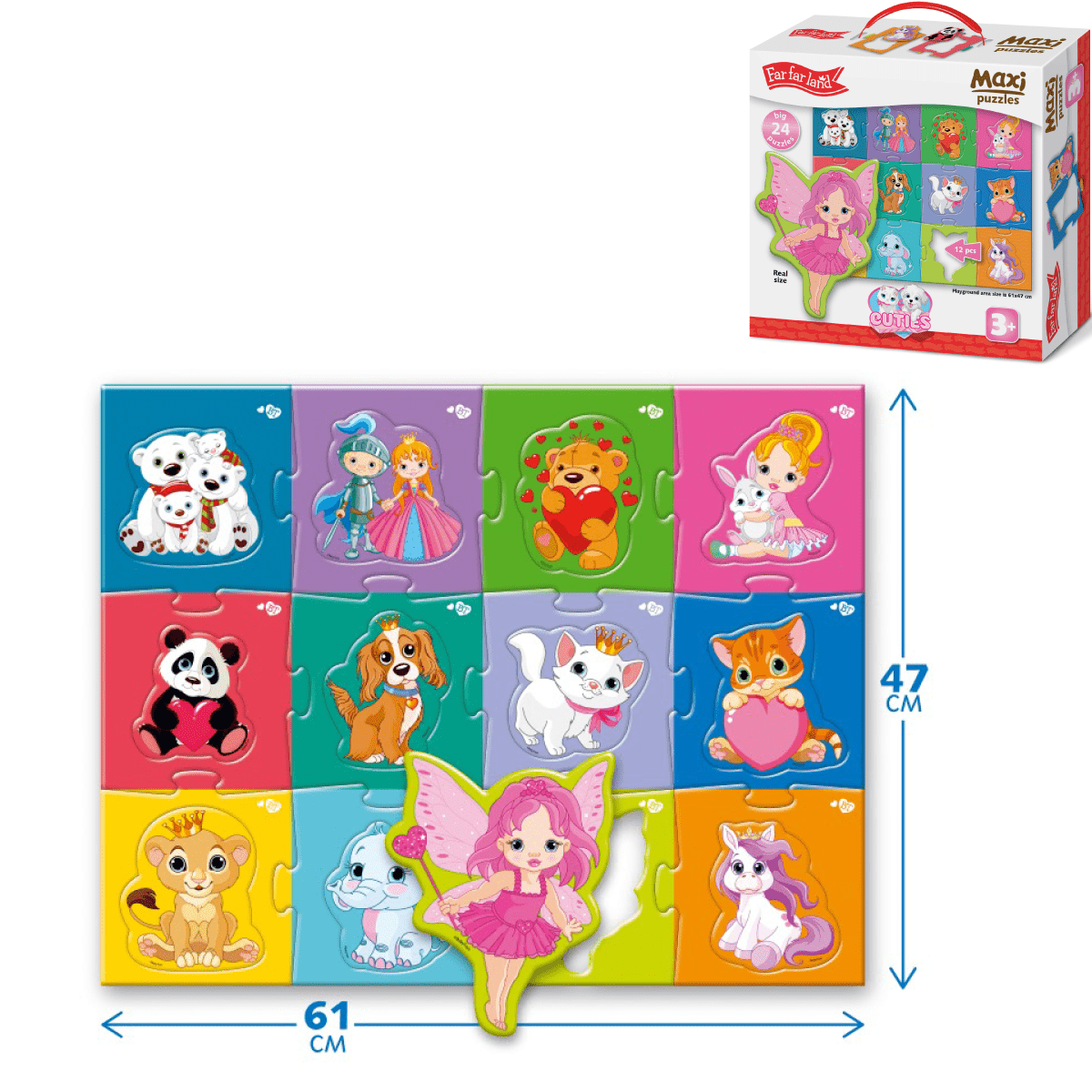 Maxi Puzzles Cuties for Toddlers Age 3+ Years - Shopefy