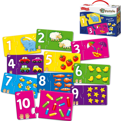 Double Toddler Pair Puzzles Fun to Count for Age 3+ Years - Shopefy