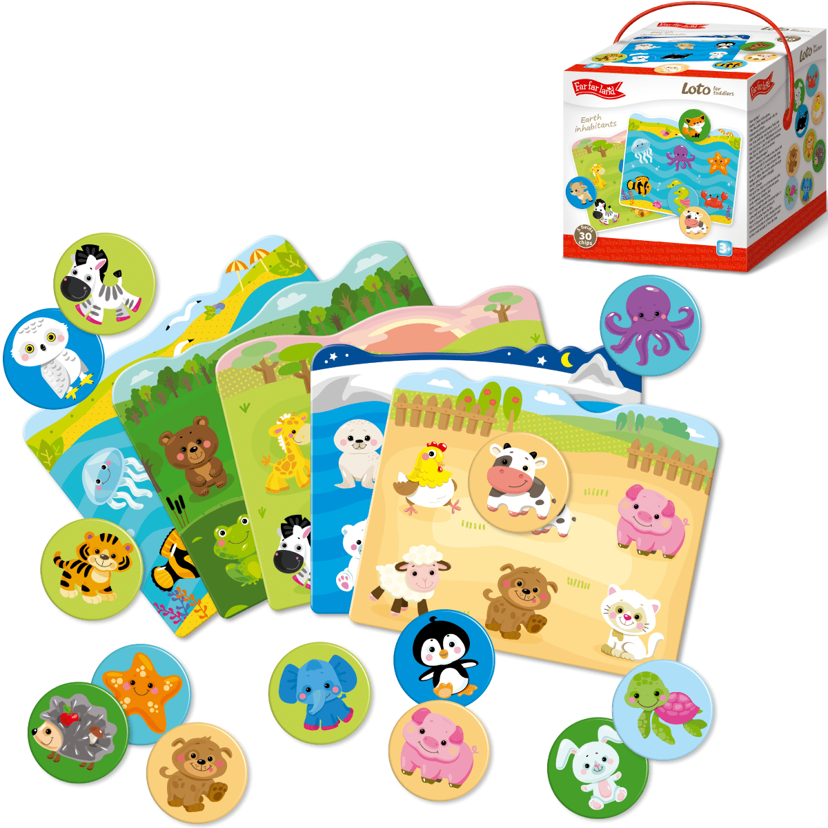 LOTTO for Toddler Earth Inhabitants for Age 3+ Years Memory Matching 5 in 1 Games - Shopefy