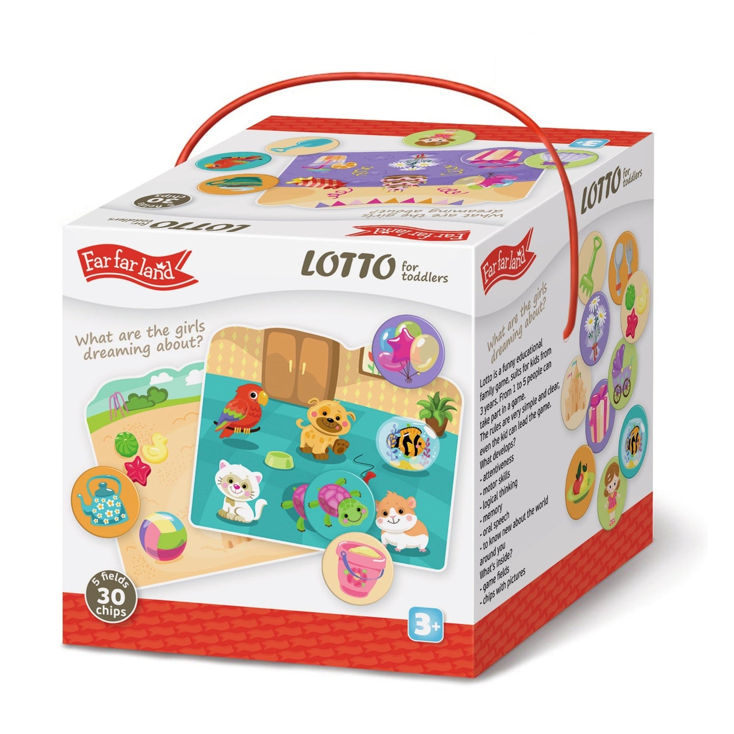 LOTTO Girls Dreaming About for Toddlers Age 3+ Years Memory Matching Games 5 in 1 - Shopefy