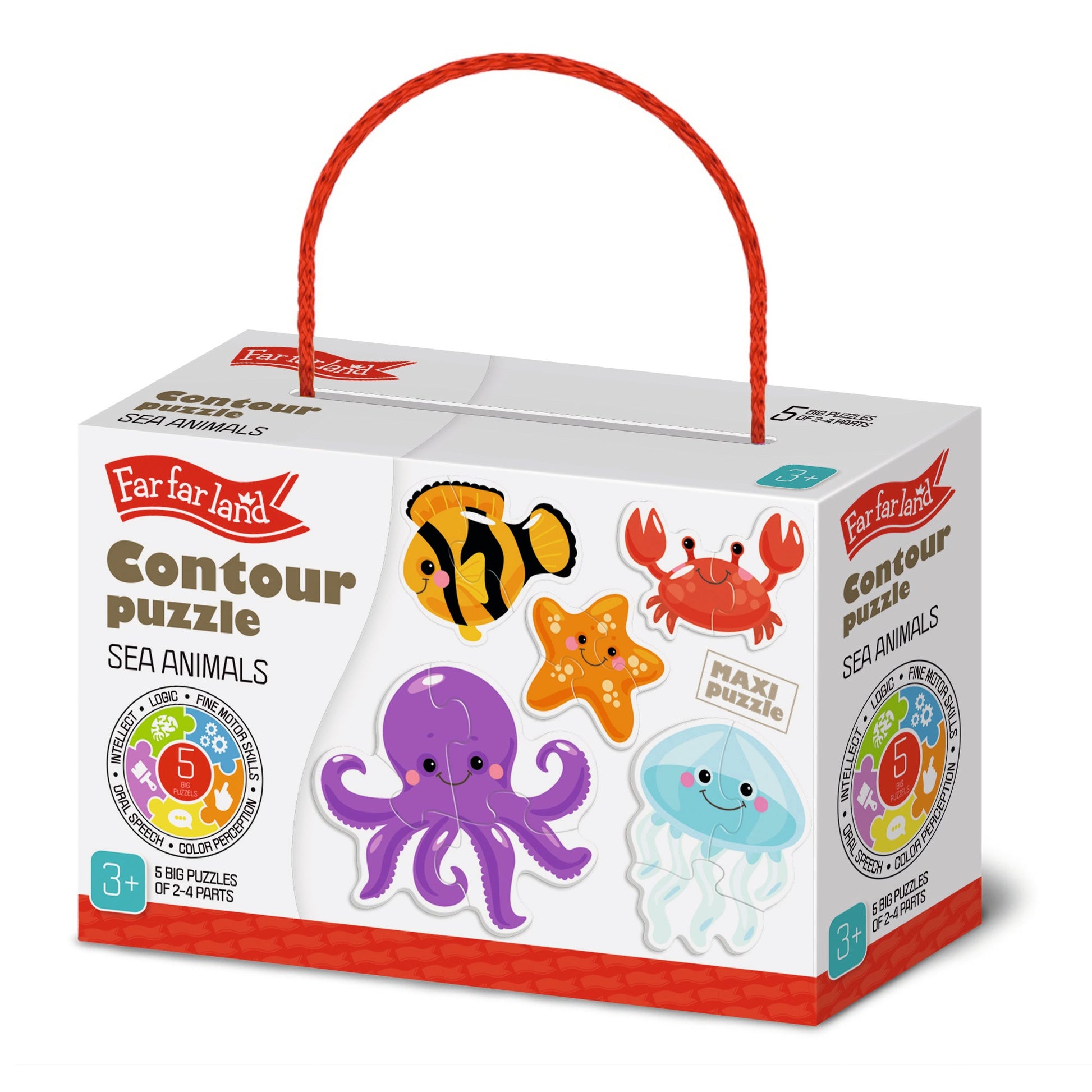 Contour Puzzle Sea Animals for Toddlers Age 3+ Years - Shopefy