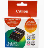 Canon CLI526 Ink Cartridge Value Pack CMYK Multipack