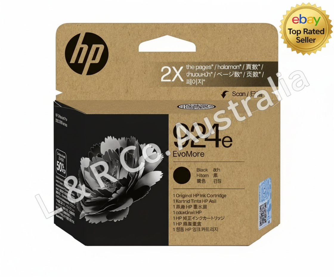 Genuine HP 924e Standard Ink Cartridges EvoMore Original - Brand New