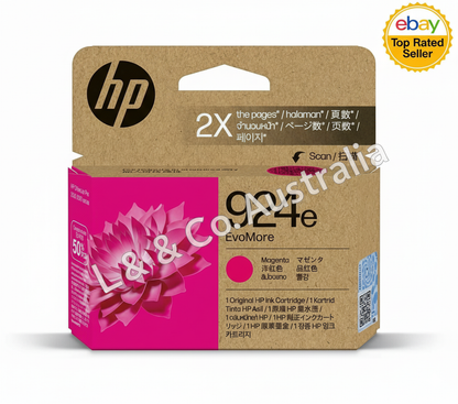 Genuine HP 924e Standard Ink Cartridges EvoMore Original - Brand New
