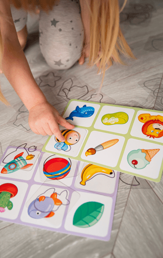 LOTTO Transparent Plastic Flash Cards Outlines 6 Fields 36 Cards for Toddlers Age 3+ Years - Shopefy