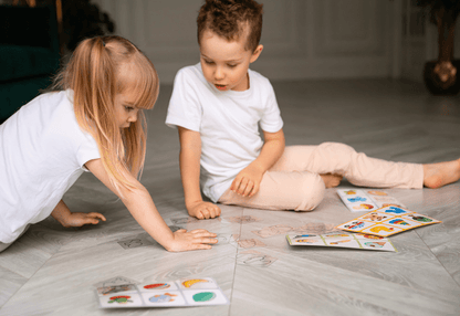LOTTO Transparent Plastic Flash Cards Outlines 6 Fields 36 Cards for Toddlers Age 3+ Years - Shopefy