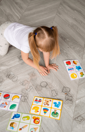 LOTTO Transparent Plastic Flash Cards Outlines 6 Fields 36 Cards for Toddlers Age 3+ Years - Shopefy