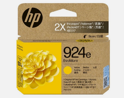 Genuine HP 924e Standard Ink Cartridges EvoMore Original - Brand New